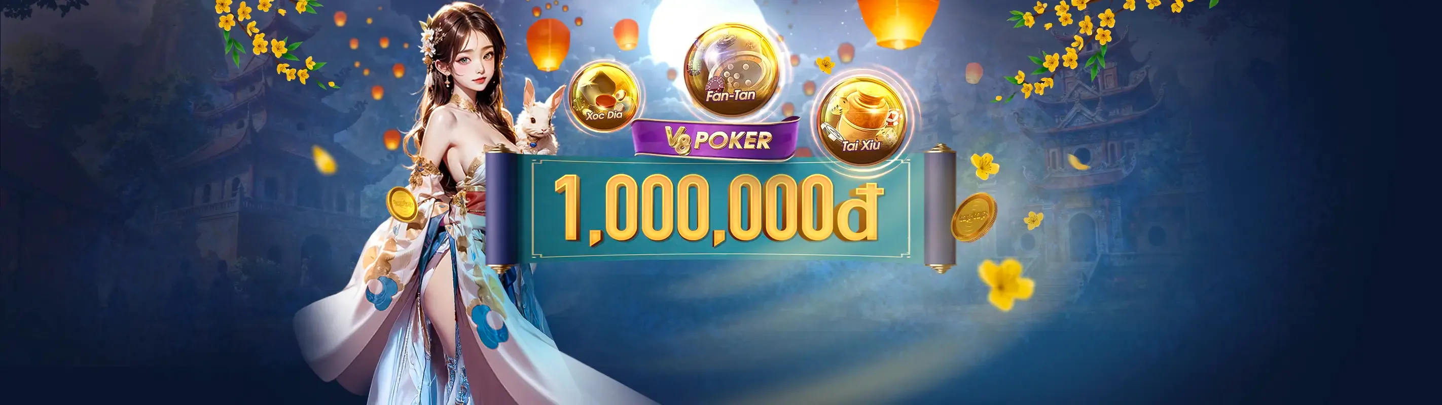 Hình ảnh chính về trò chơi nổ hũ tại x888 login với jackpot lớn và màu sắc rực rỡ